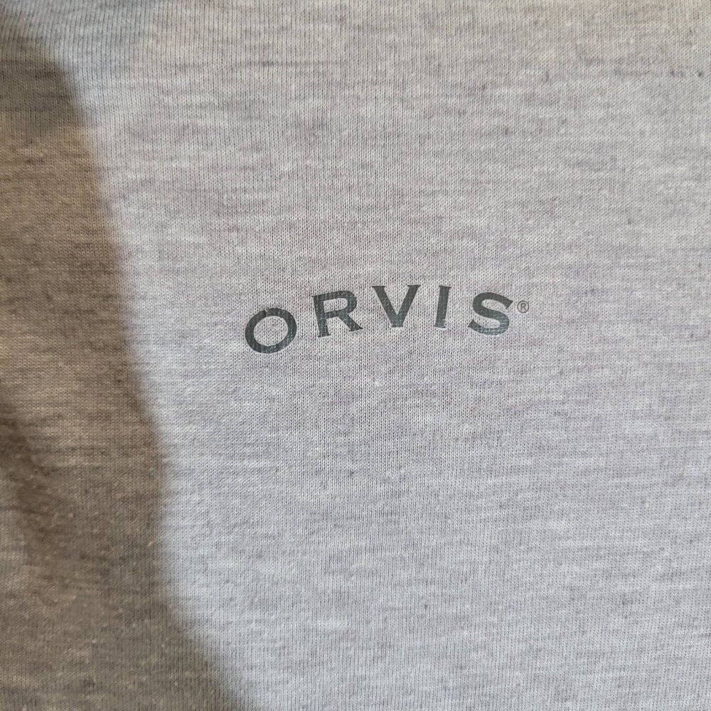 Orvis Sweatshirt Mens Medium Gray Classic Collection 1/4 Zip Pullover Top - Picture 8 of 9